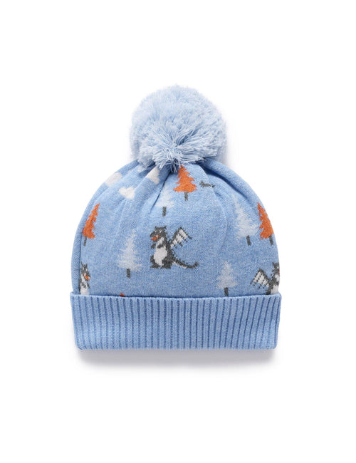 Purebaby - Magical Forest Beanie | Forest Jacquard