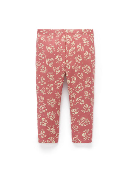 Purebaby - Thick Leggings with Pockets | Silhouette Floral