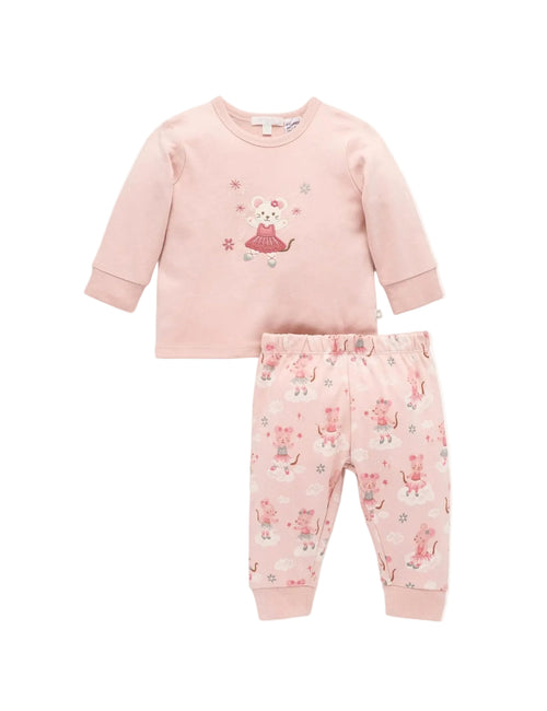 Purebaby - Thick PJ Set | Ballet Dreams