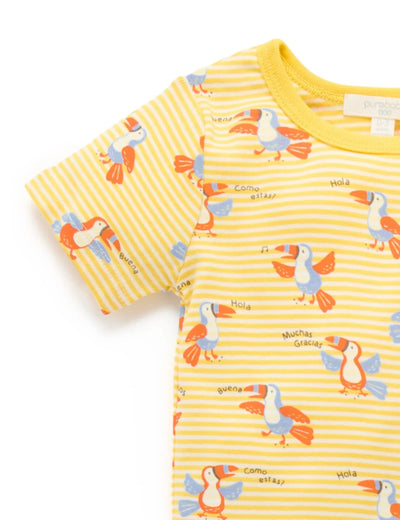 Pure Baby - Toucan Overall Set Overalls Purebaby 