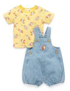 Purebaby - Toucan Denim Overall Set