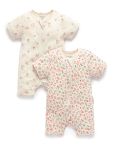 Purebaby - 2 Pack Growsuit | Emilia