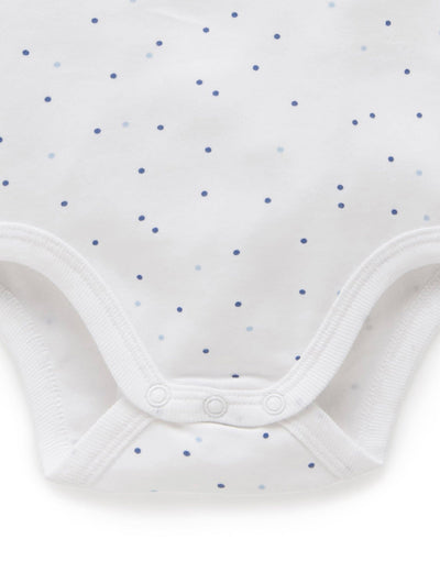 Purebaby - 2 Pack Singlet Bodysuit - Pale Blue Bodysuit Purebaby 