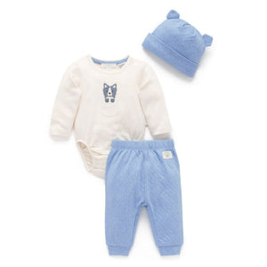 Purebaby - 3 Piece Gift Set | Bluestone Melange