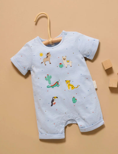 Purebaby - Animal Fiesta Short Growsuit Growsuit Purebaby 