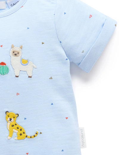 Purebaby - Animal Fiesta Short Growsuit Growsuit Purebaby 