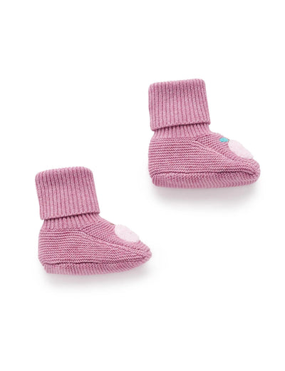 Purebaby - Apple Knitted Booties Booties Purebaby 