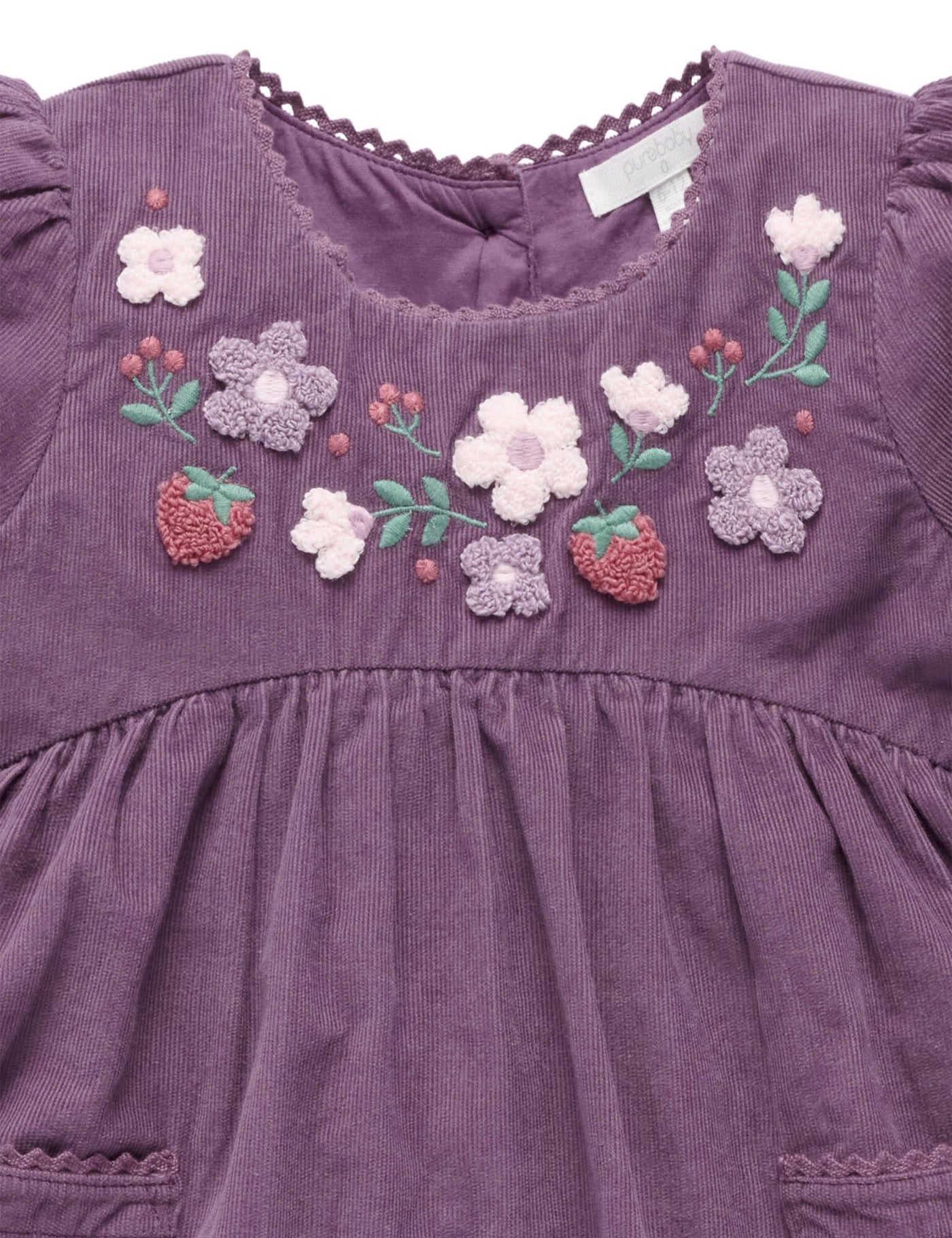 Purebaby - Blooms Dress | Heather Long Sleeve Dress Purebaby 