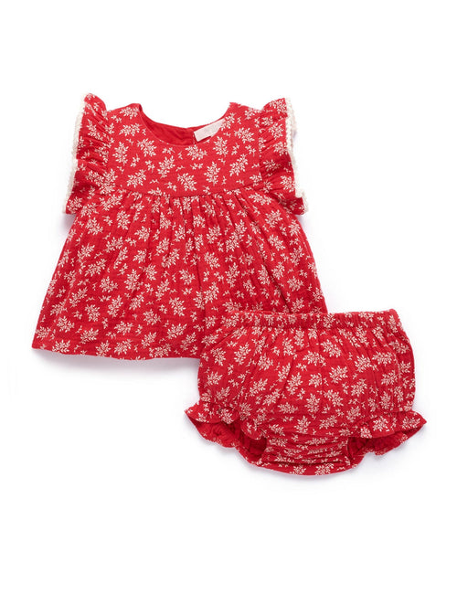 Purebaby - Blooms Set | Festive Leaf Print