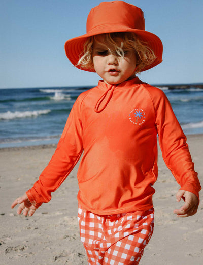 Purebaby - Board Short & Rashie Set | Fiesta Gingham Two-Piece Swimsuit Purebaby 