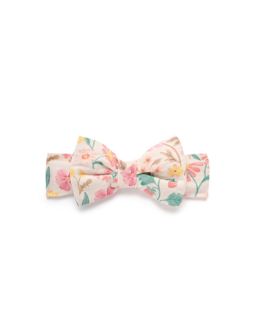 Purebaby - Bow Headband | Strawberry Garden Floral