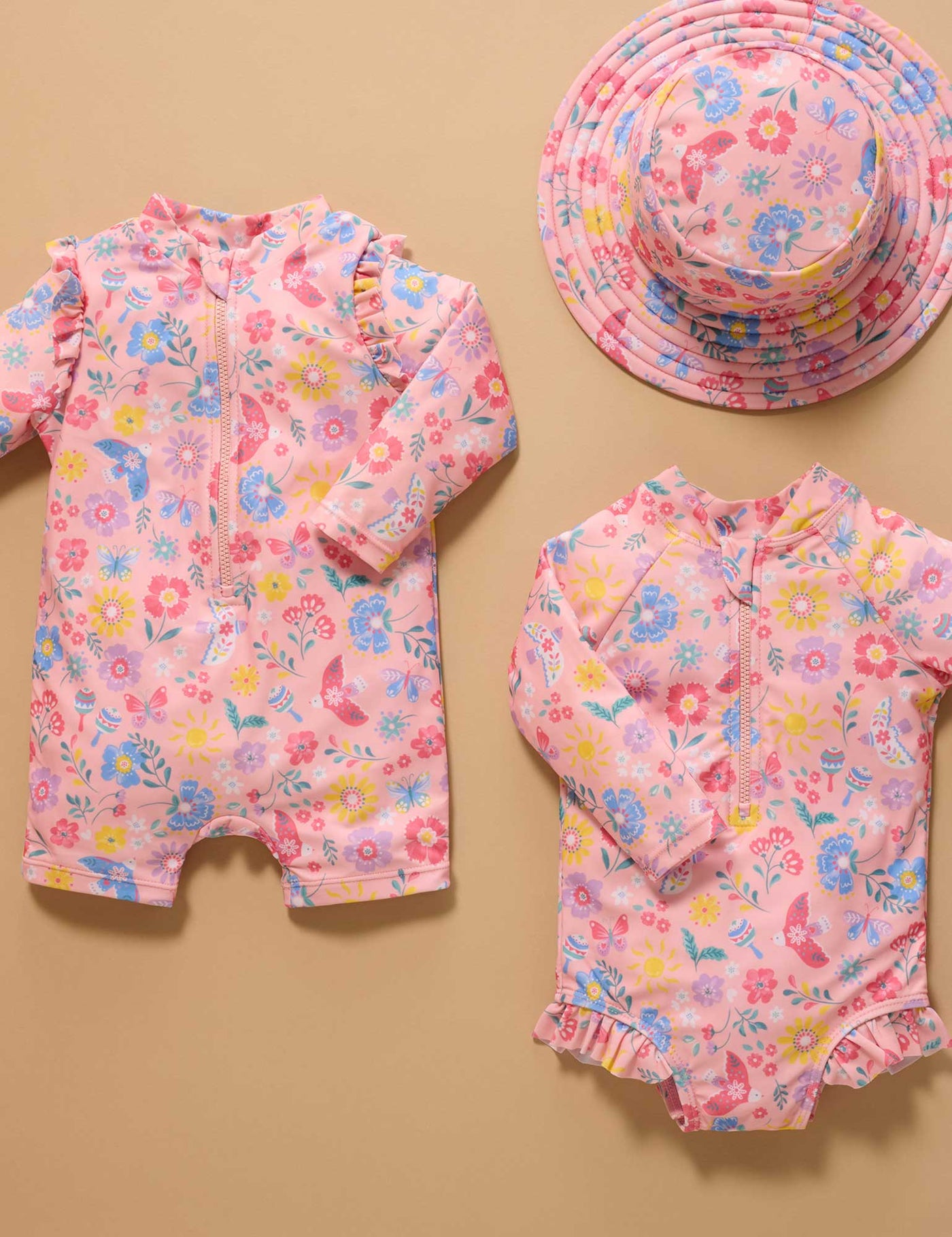 Purebaby - Broad Brim Swim Hat | Pajaro Bird Swim Hats Purebaby 