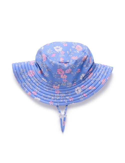 Purebaby - Broad Brim Swim Hat | Summer Peony