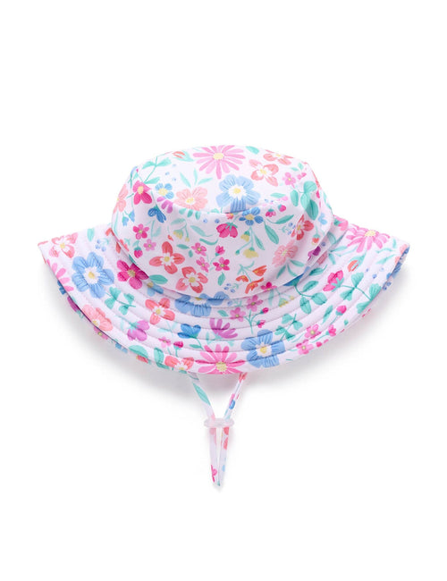 Purebaby - Broad Brim Swim Hat | Summer Widflower