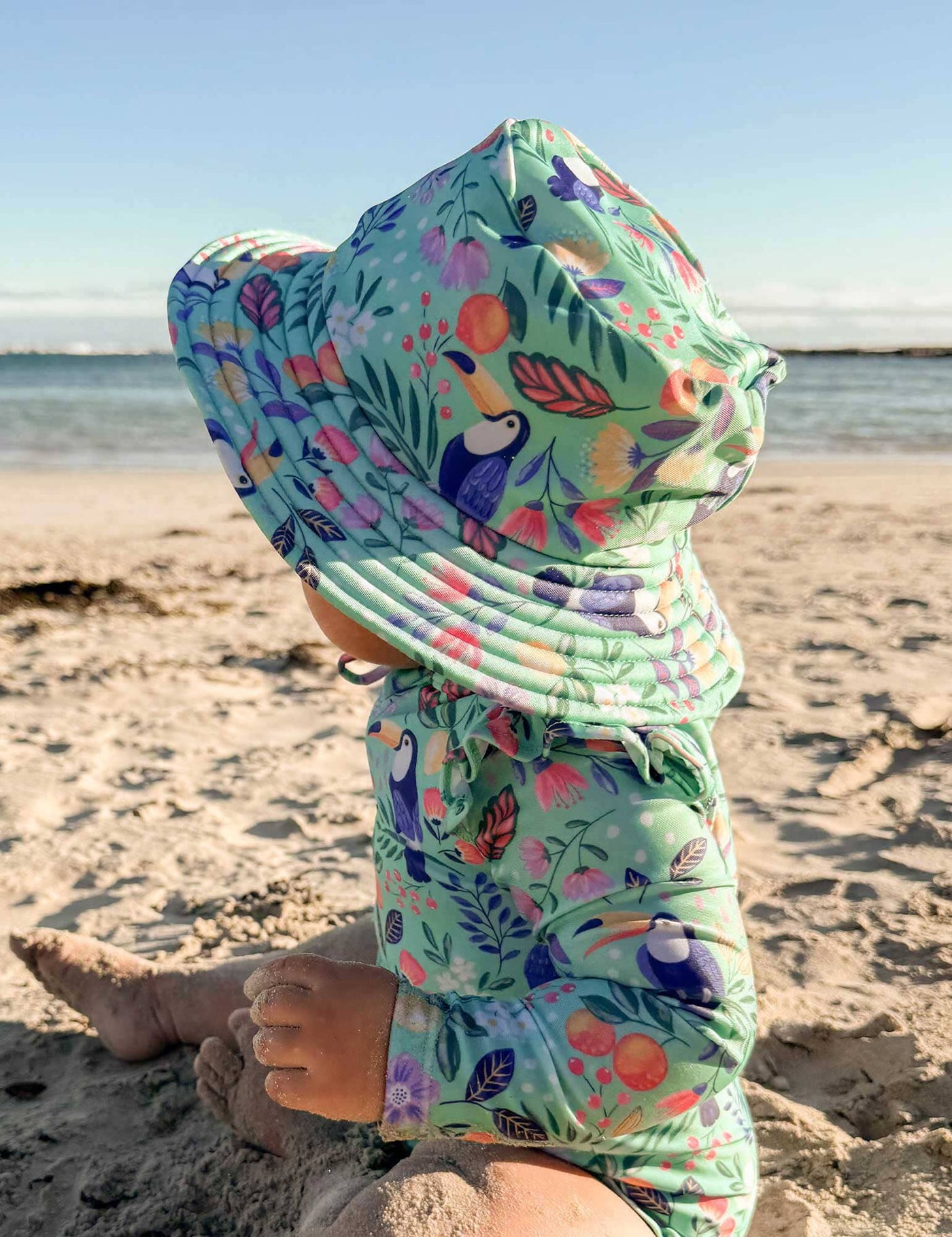Purebaby - Broad Brim Swim Hat | Toucan Swim Hats Purebaby 