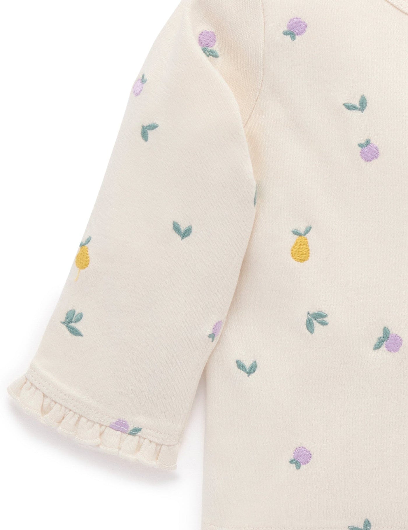 Purebaby - Broderie Layering Top | Apple & Pear Long Sleeve Top Purebaby 