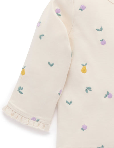 Purebaby - Broderie Layering Top | Apple & Pear Long Sleeve Top Purebaby 