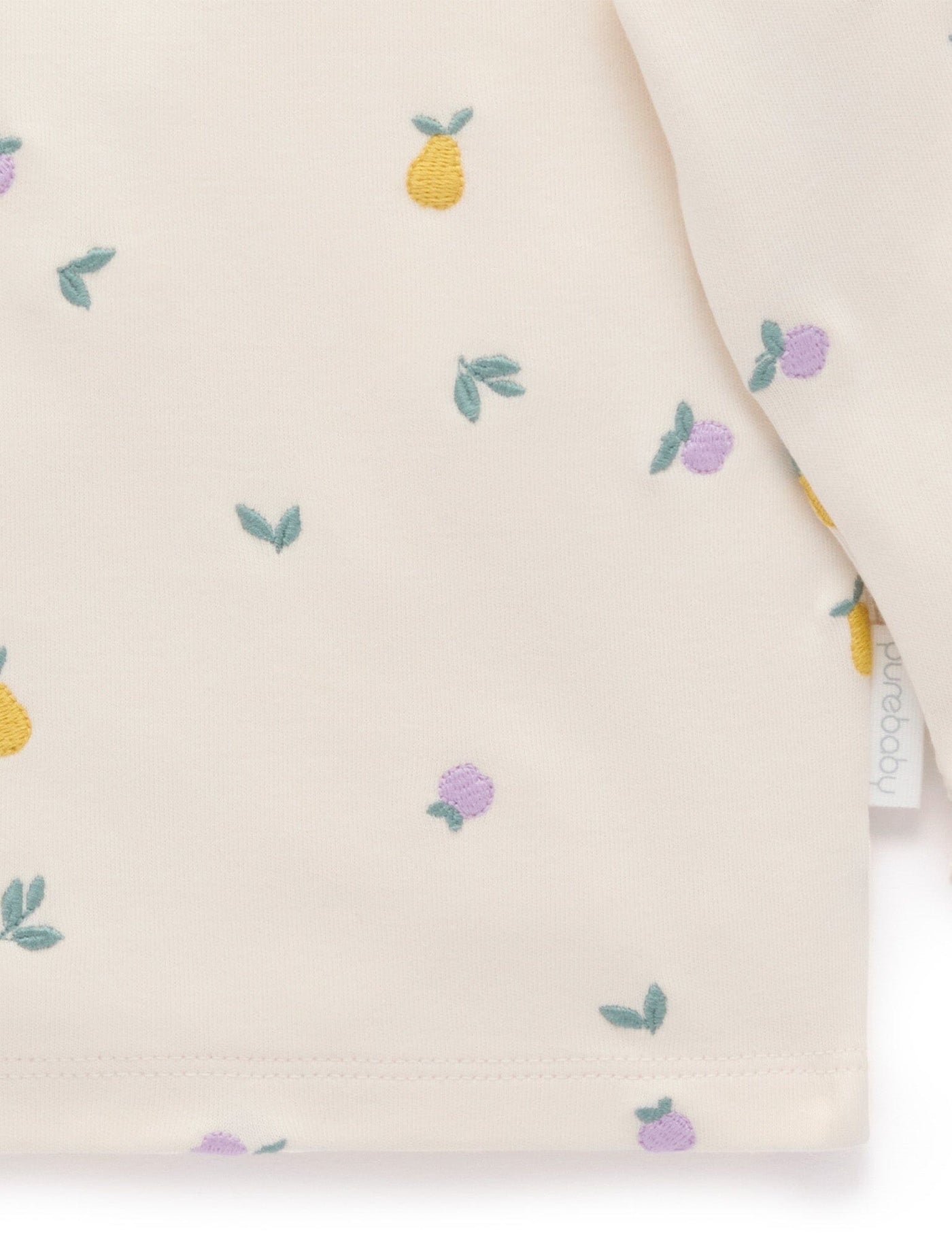 Purebaby - Broderie Layering Top | Apple & Pear Long Sleeve Top Purebaby 