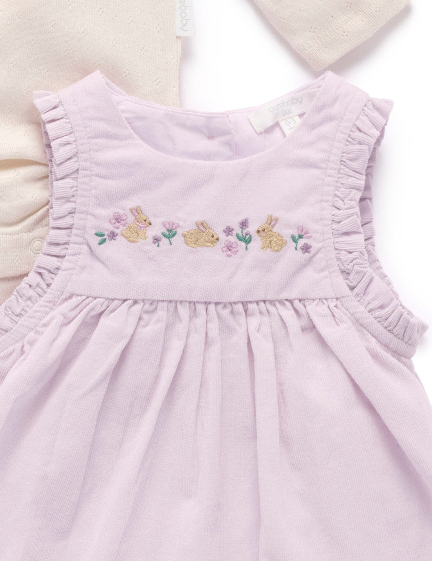 Purebaby - Bunny Pinnie Set | Primrose Matching Set Purebaby 