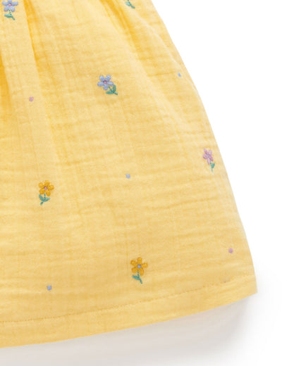 Purebaby - Butterfly Dress | Daisy Broderie Sleeveless Dress Purebaby 