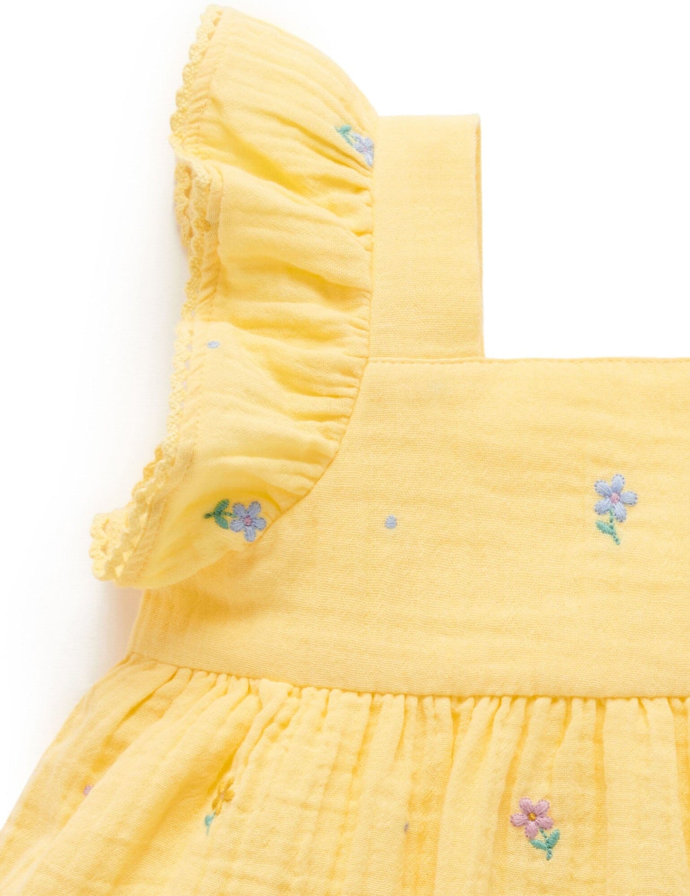 Purebaby - Butterfly Dress | Daisy Broderie Sleeveless Dress Purebaby 