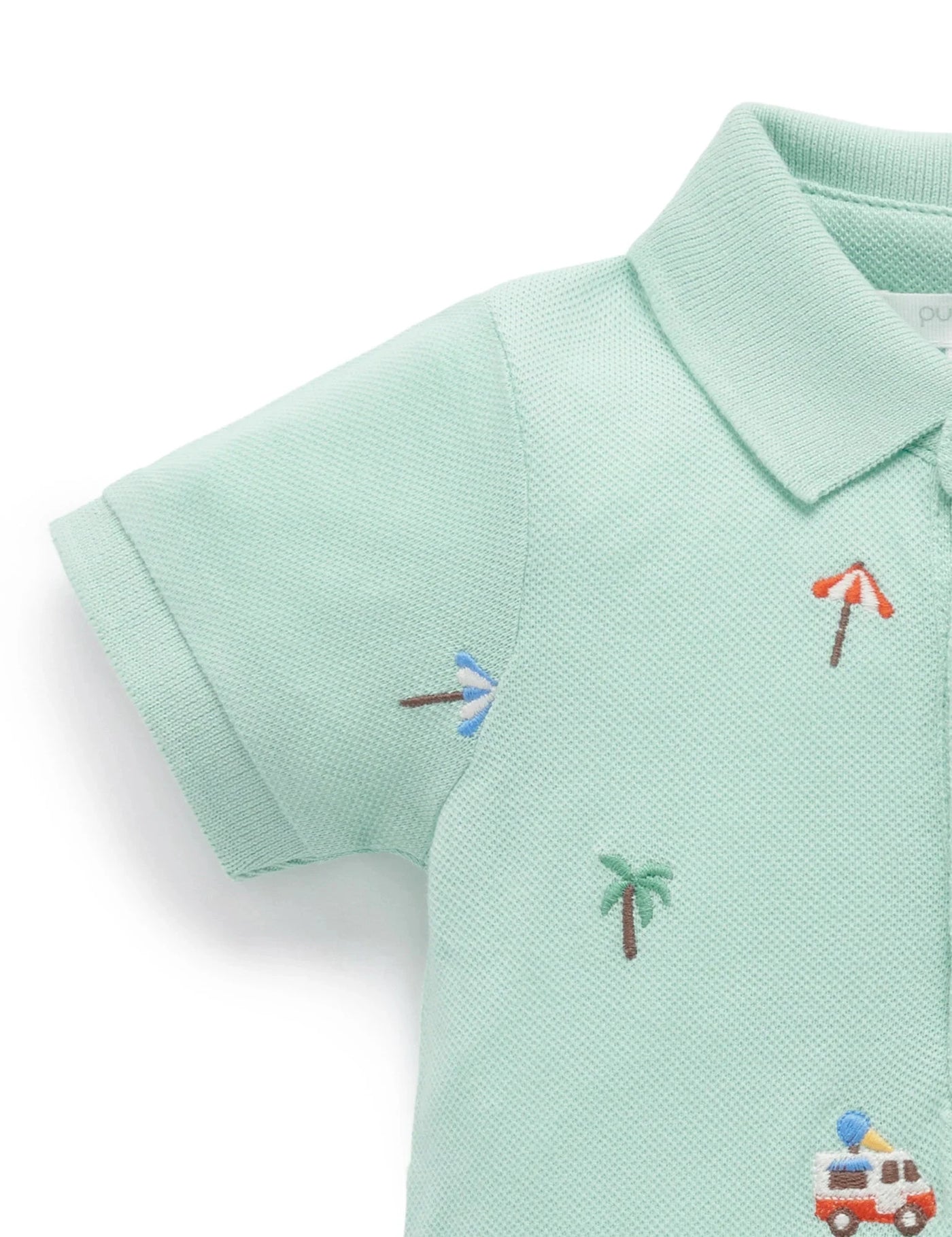 Purebaby - Cancun Polo Growsuit Romper Purebaby 