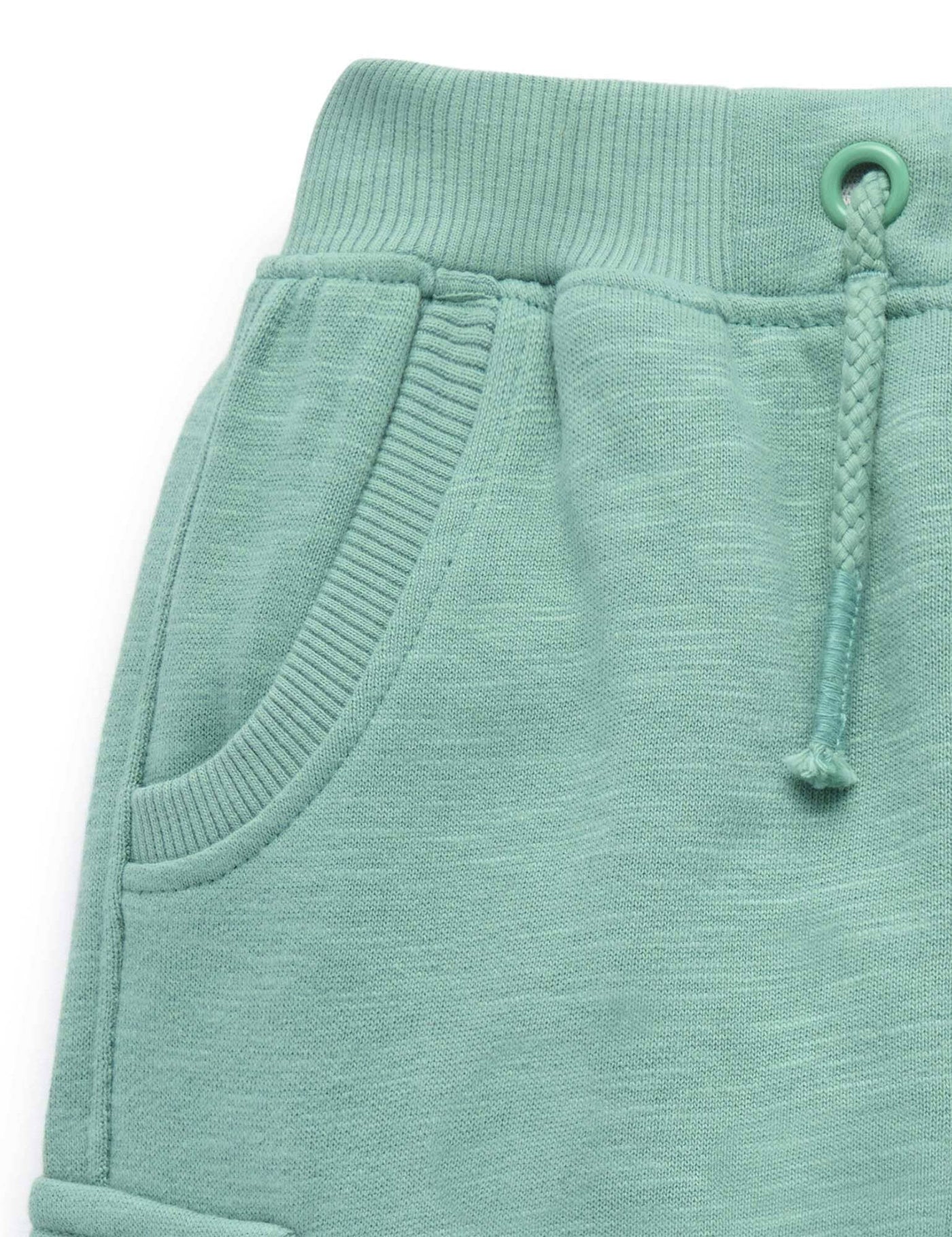 Purebaby - Cargo Track Pant | Pea Green Trackpants Purebaby 