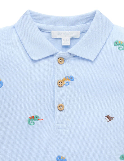 Purebaby - Chamelon Polo Short Sleeve Shirt Purebaby 
