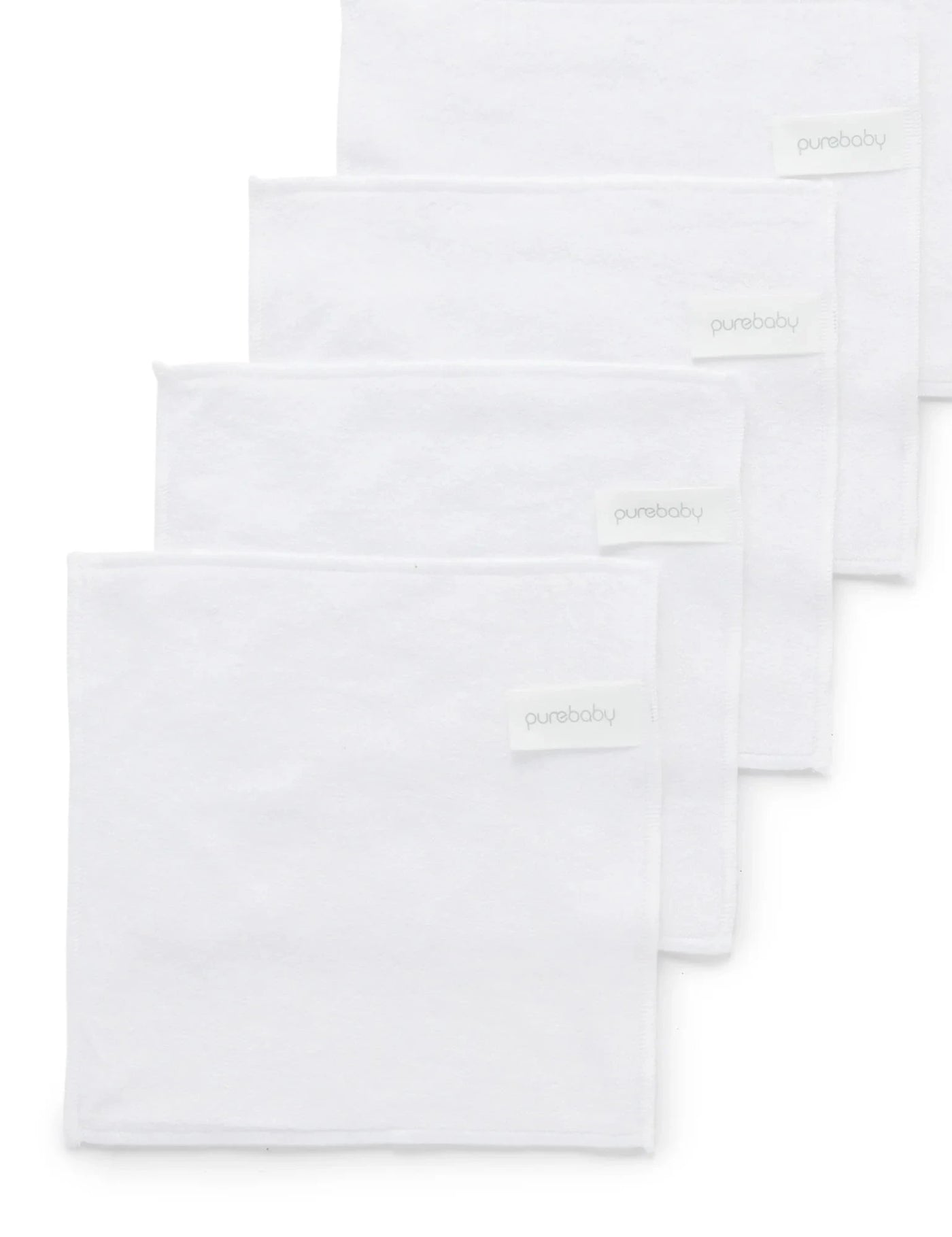 Purebaby - Cloth Wipes 10 Pcs - White Wash Cloth Purebaby 