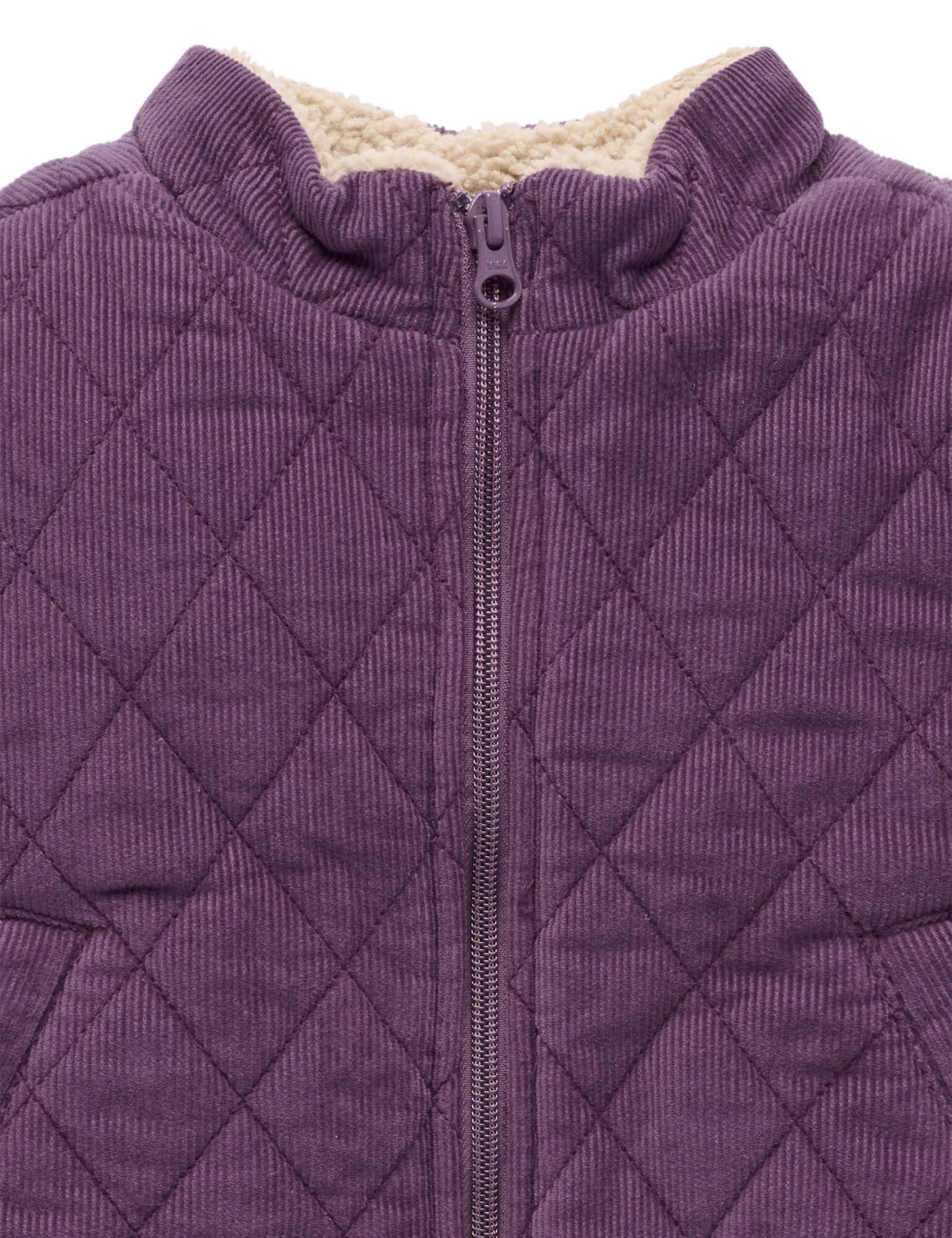 Purebaby - Cord Shearling Quilted Jacket | Heather Jacket Purebaby 