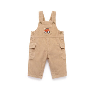 Purebaby - Corduroy Overalls | Mushroom