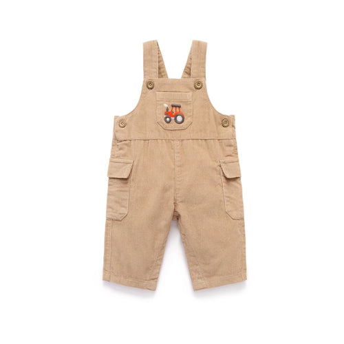 Purebaby - Corduroy Overalls | Mushroom