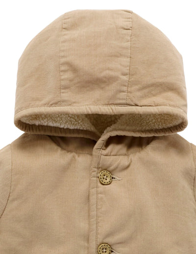 Purebaby - Corduroy Shearling Jacket | Mushroom Jacket Purebaby 