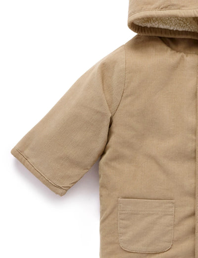 Purebaby - Corduroy Shearling Jacket | Mushroom Jacket Purebaby 