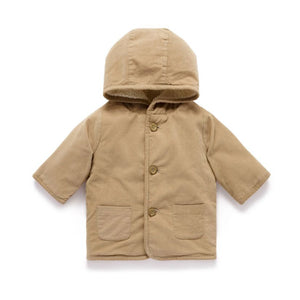 Purebaby - Corduroy Shearling Jacket | Mushroom