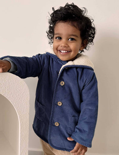 Purebaby - Corduroy Shearling Jacket | Storm Melange Jacket Purebaby 