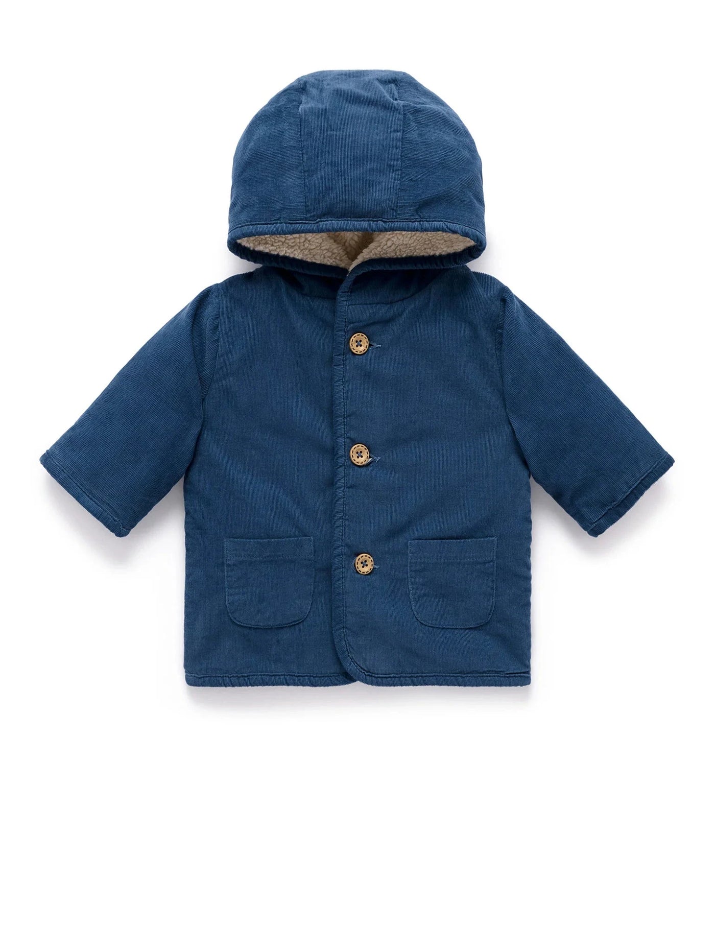 Purebaby - Corduroy Shearling Jacket | Storm Melange Jacket Purebaby 