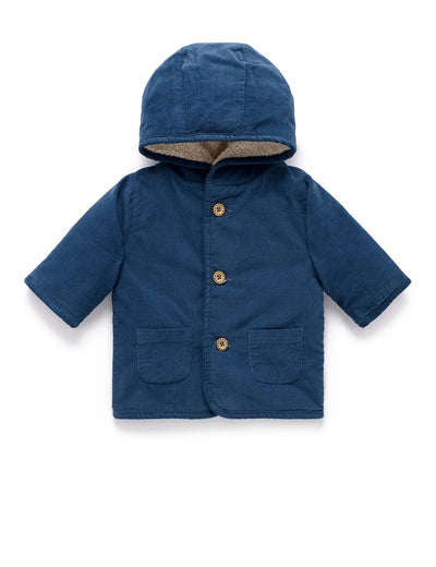 Purebaby - Corduroy Shearling Jacket | Storm Melange Jacket Purebaby 