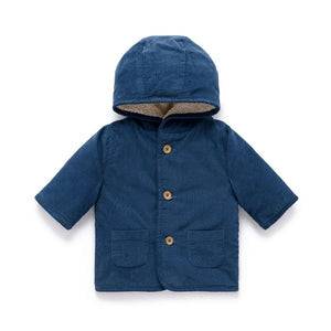 Purebaby - Corduroy Shearling Jacket | Storm Melange