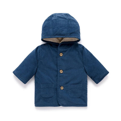 Purebaby - Corduroy Shearling Jacket | Storm Melange Jacket Purebaby 