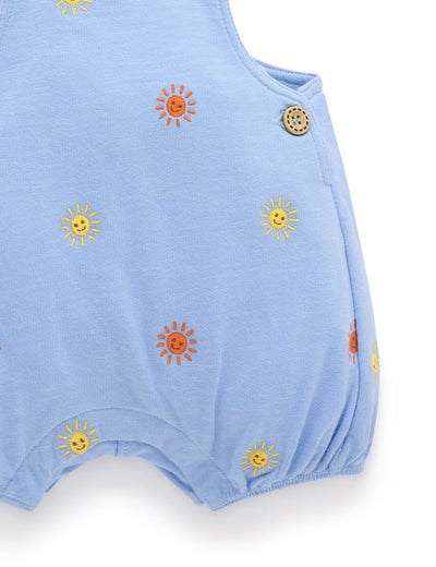 Purebaby - Daisy Broderie Overall Set Matching Set Purebaby 
