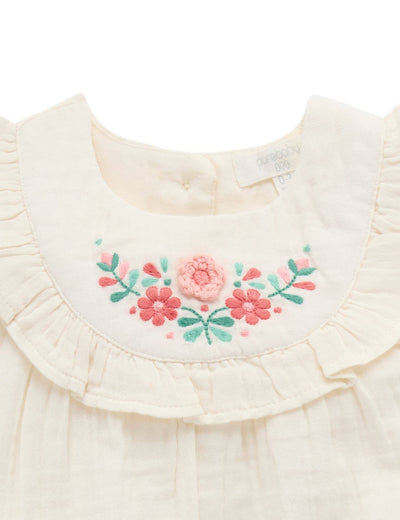 Purebaby - Embroidered Bloomer Set Matching Set Purebaby 