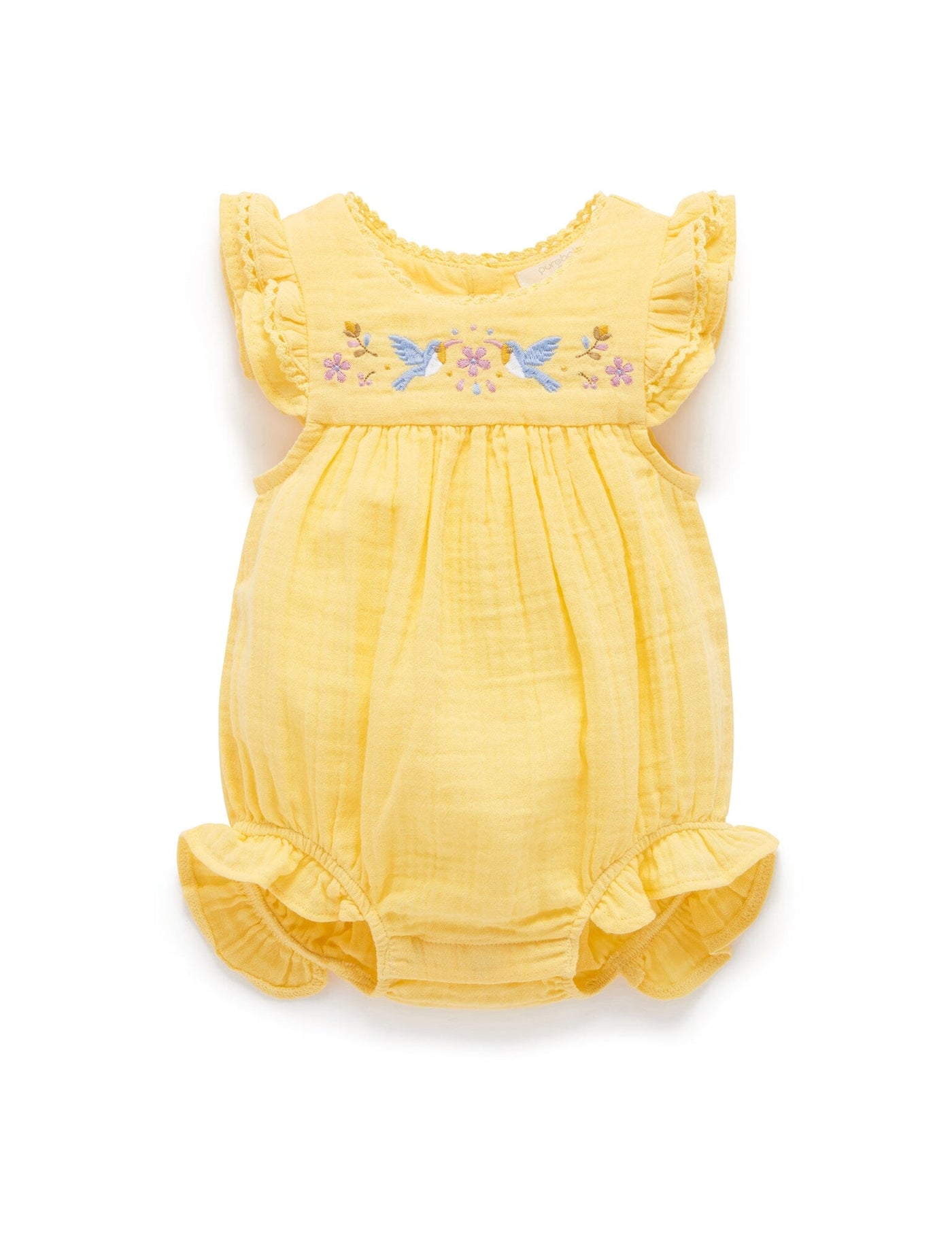 Purebaby - Embroidered Bodysuit Bodysuit Purebaby 