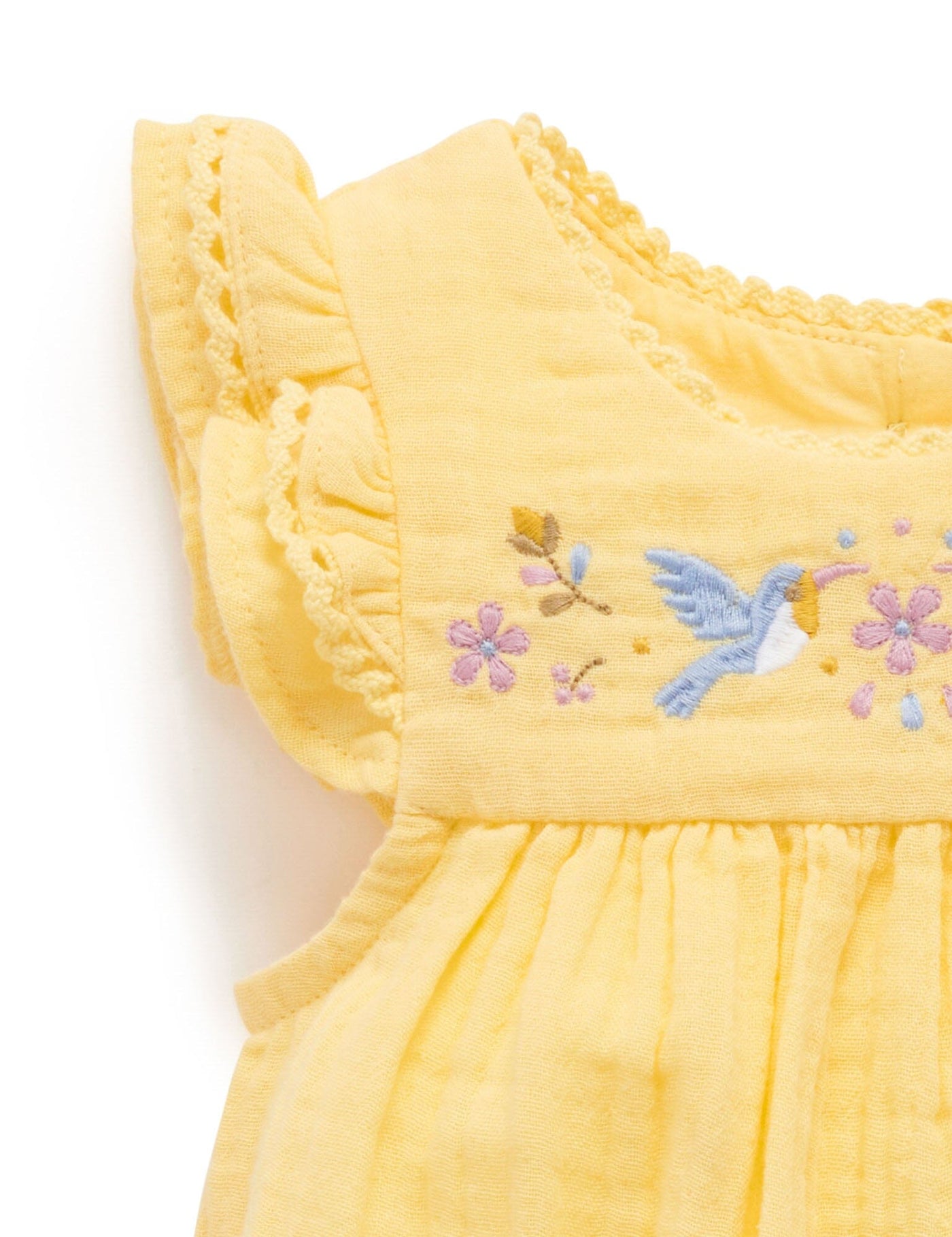 Purebaby - Embroidered Bodysuit Bodysuit Purebaby 