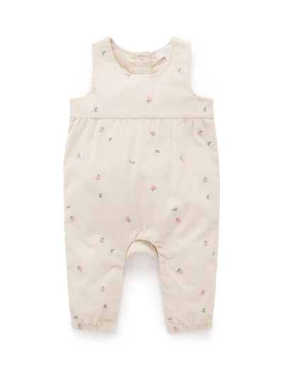 Purebaby - Embroidered Corduroy Romper | Orchard Broderie Romper Purebaby 