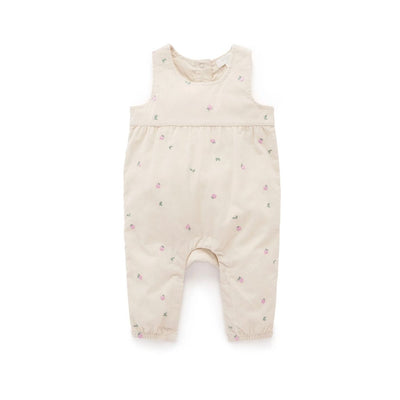 Purebaby - Embroidered Corduroy Romper | Orchard Broderie Romper Purebaby 