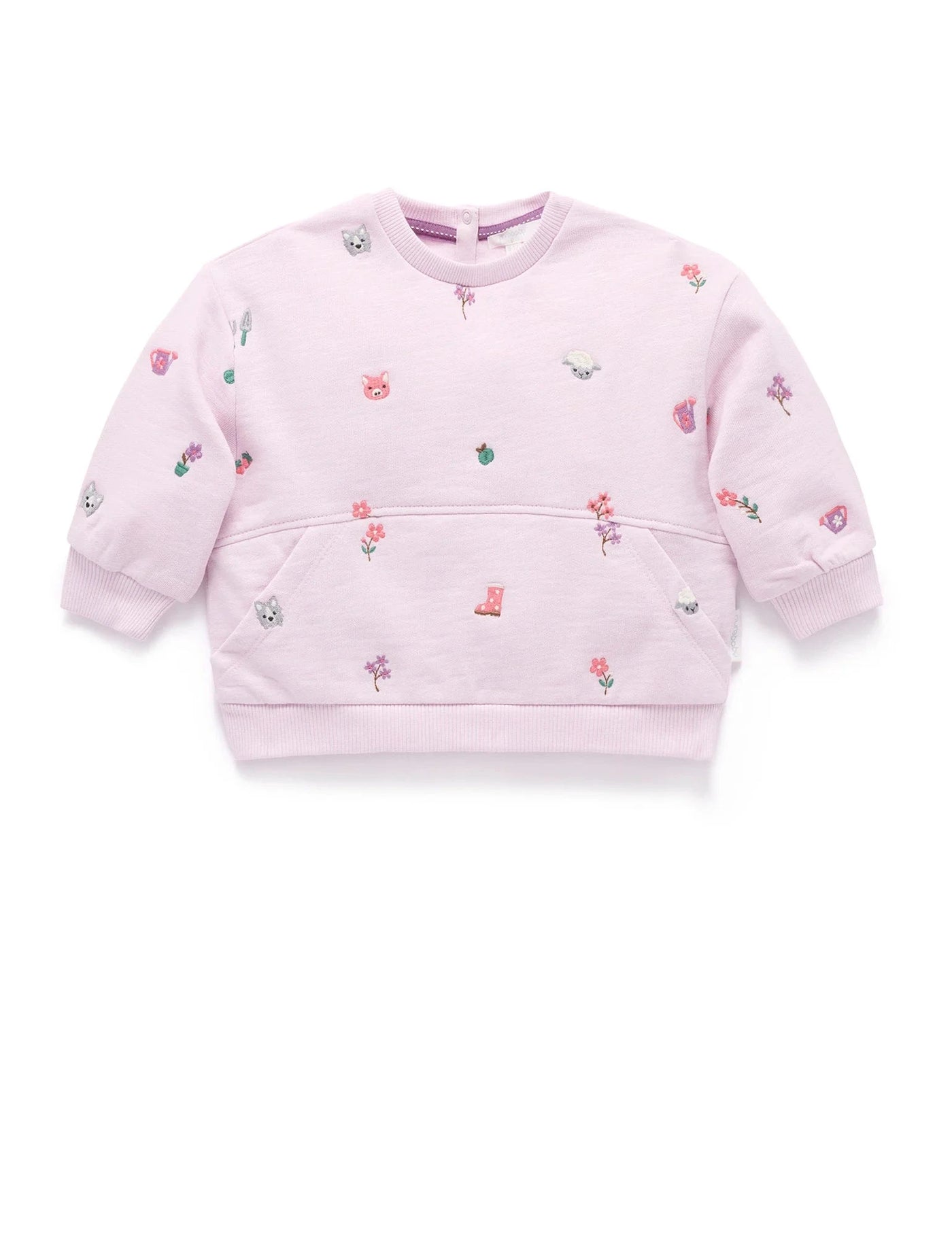 Purebaby - Embroidered Windcheater | Garden Broderie Jumper Purebaby 