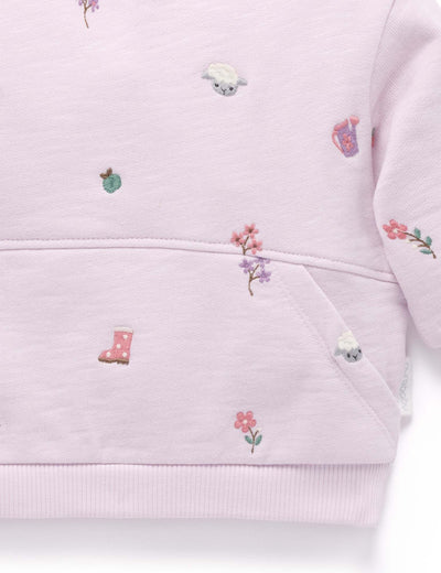 Purebaby - Embroidered Windcheater | Garden Broderie Jumper Purebaby 