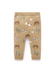 Purebaby - Farm Jacquard Leggings