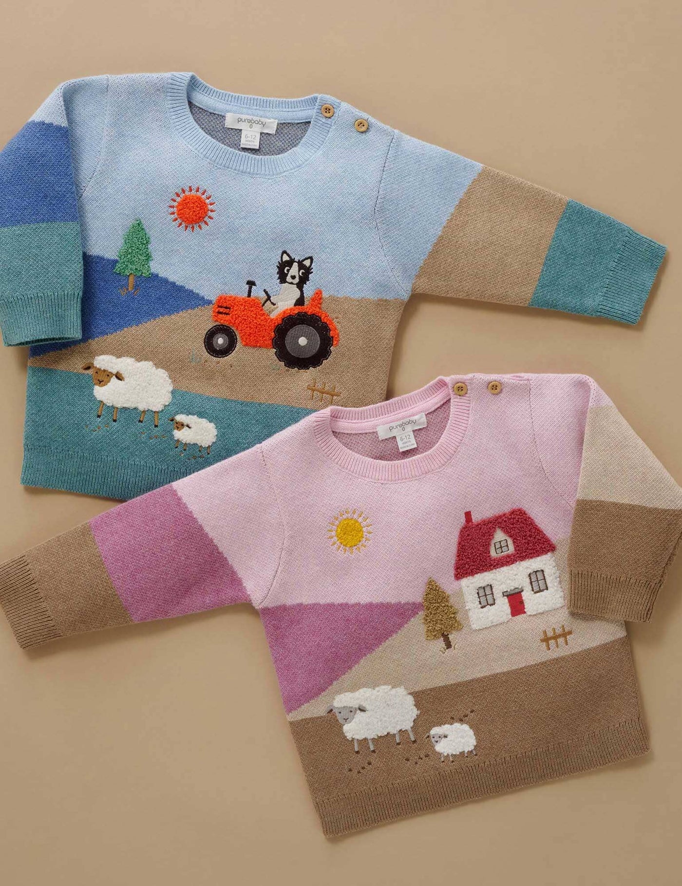 Purebaby - Farmhouse Pasture Jumper Knitted Jumper Purebaby 